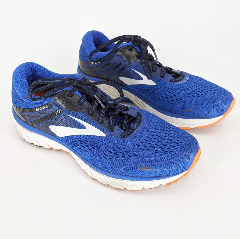 Brooks Adrenaline GTS 18 Blue Orange Running Shoes